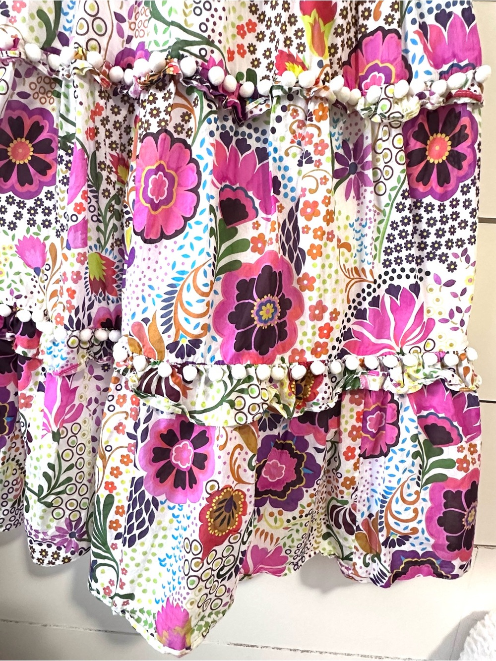 J Crew Ratti Pom Pom floral dress 🌸🌼🌺 - Picture 5 of 9